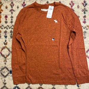 Abercrombie Kids Heather Orange long sleeve,11-12
